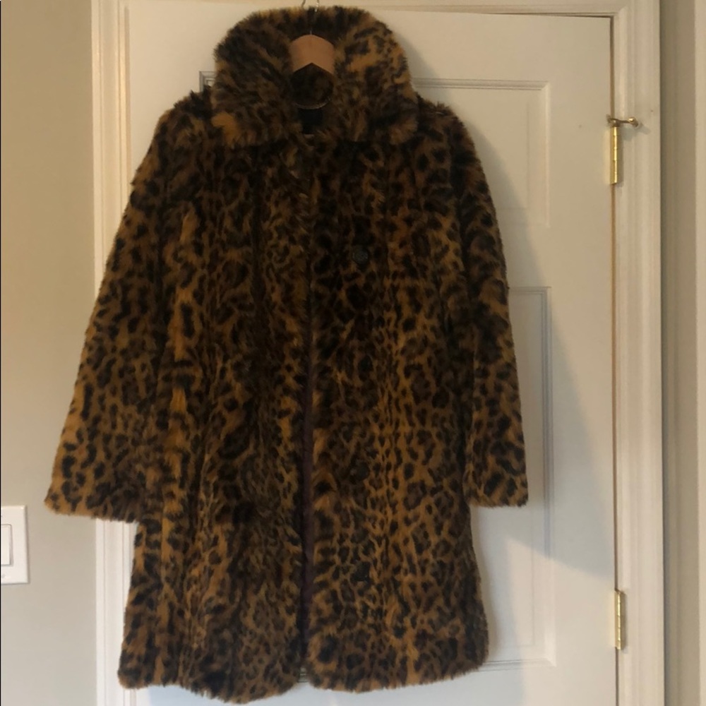 Jcrew Leopard Coat